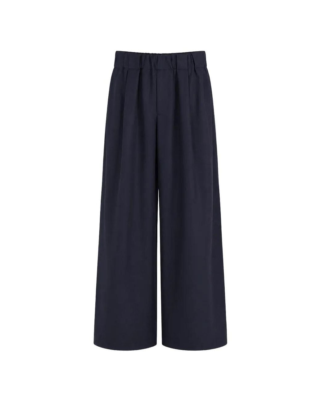 Societe Anonyme Blue Pantalon Ample Gatsby À Design Plissé