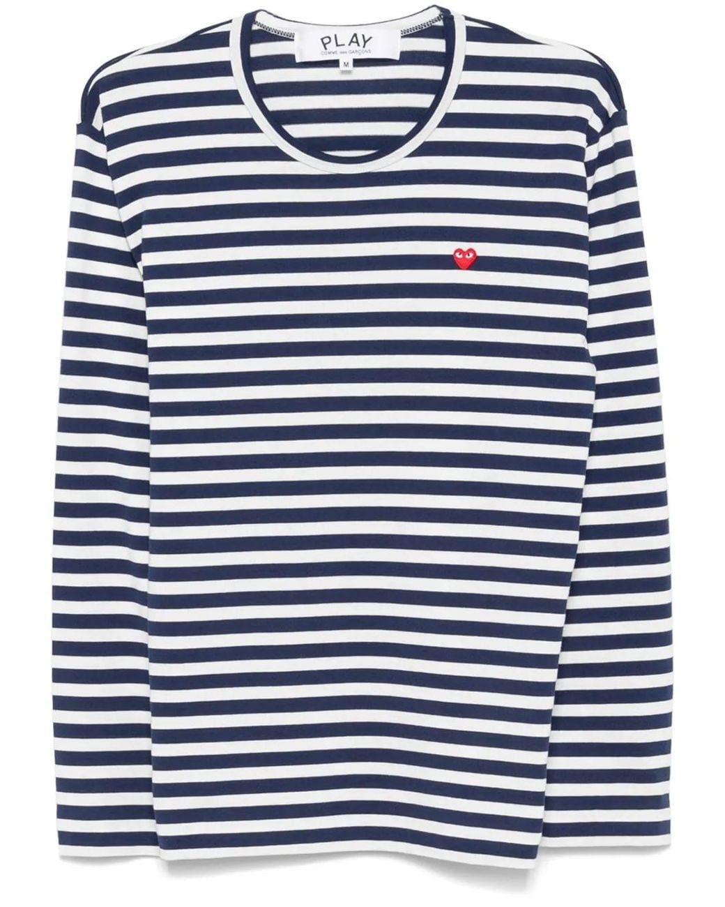 COMME DES GARÇONS PLAY Blue Heart-Patch T-Shirt