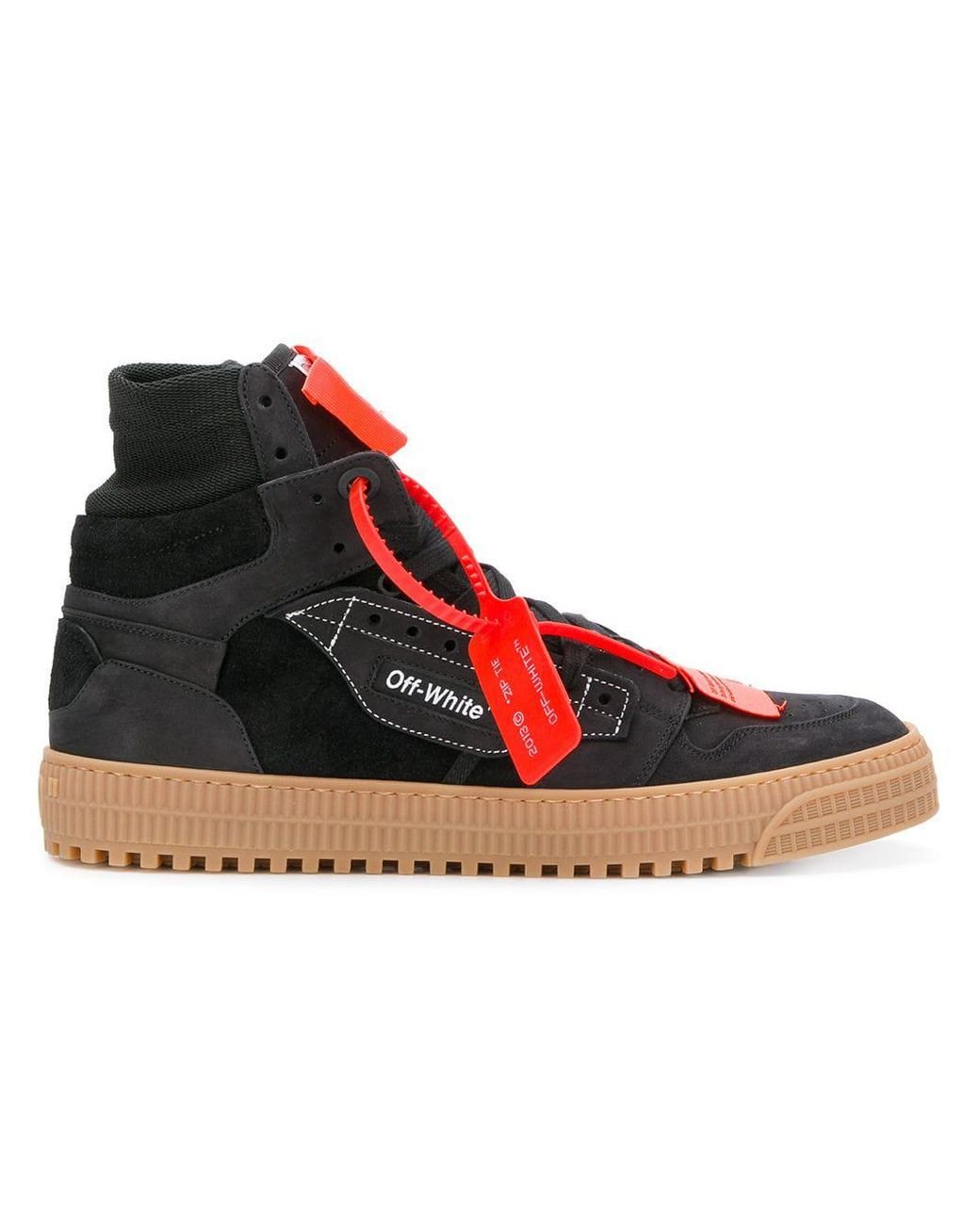 Baskets montantes à étiquette logo Off-White c/o Virgil Abloh pour homme en  coloris Noir | Lyst