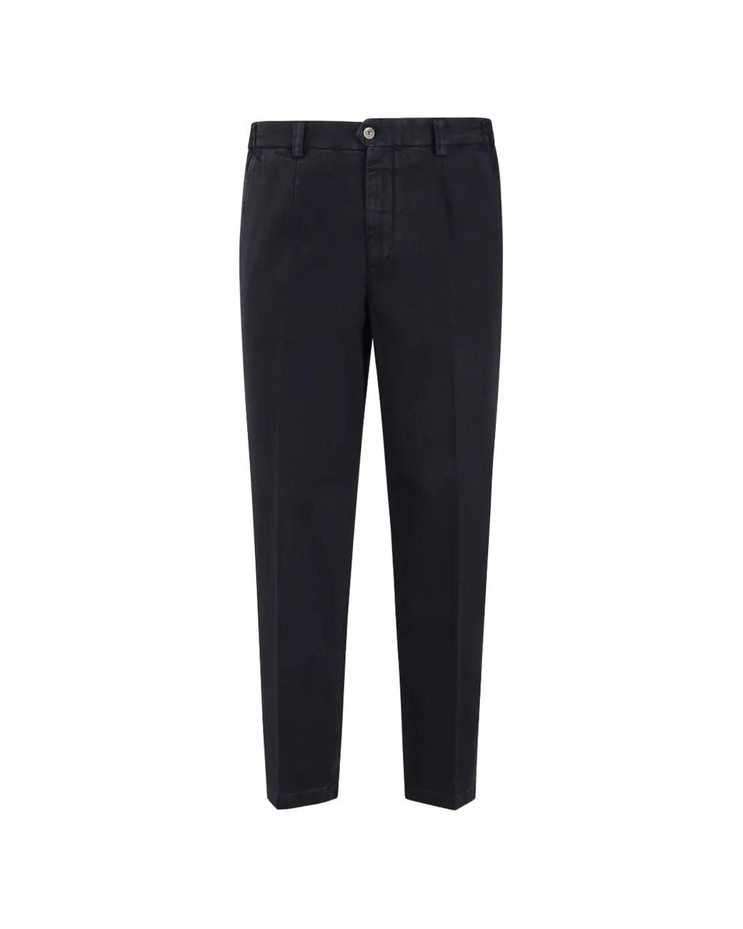 Briglia 1949 Blue Portofino Pleat-Detail Trousers for men