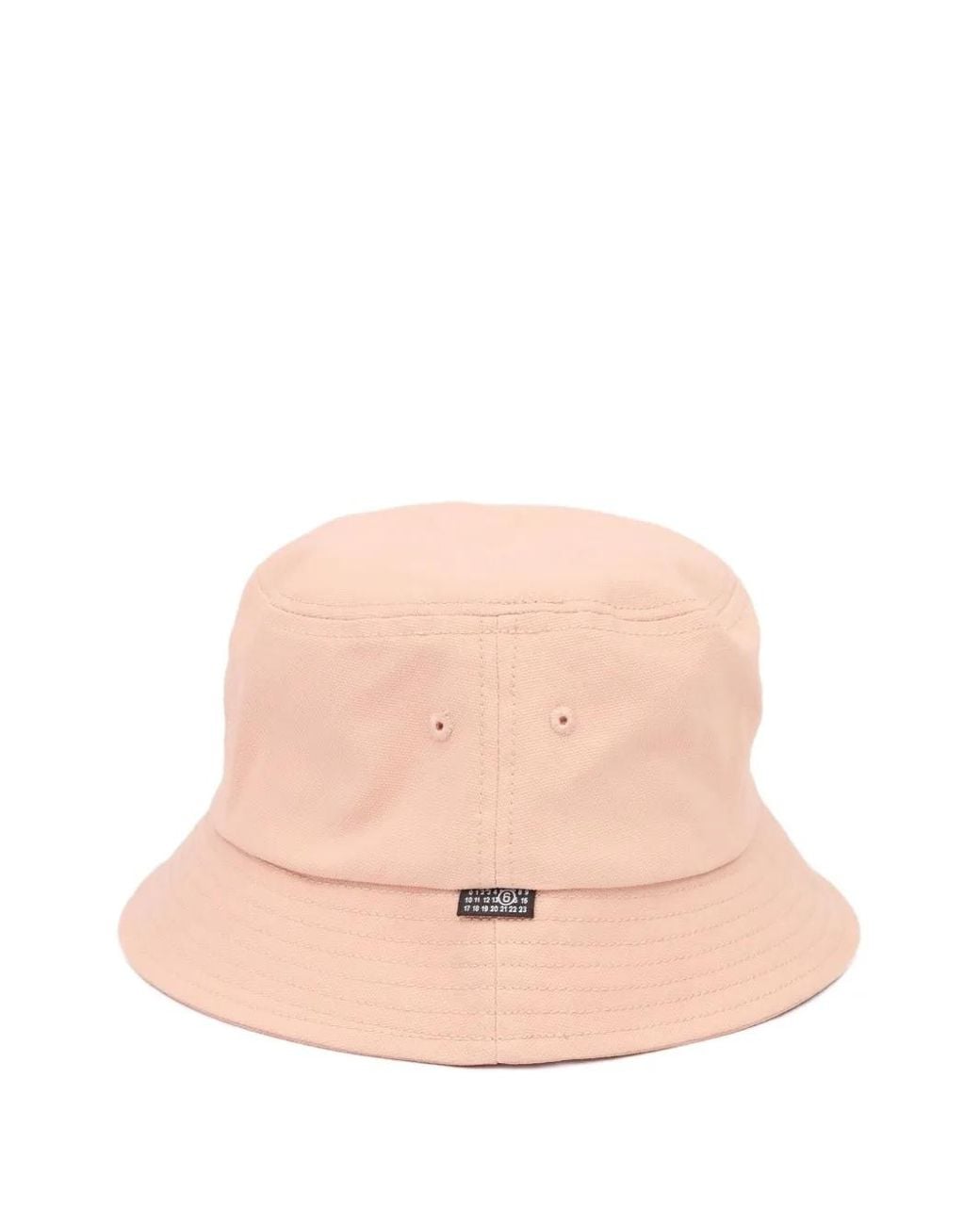 MM6 by Maison Margiela Pink Cotton Canvas Bucket Hat for men