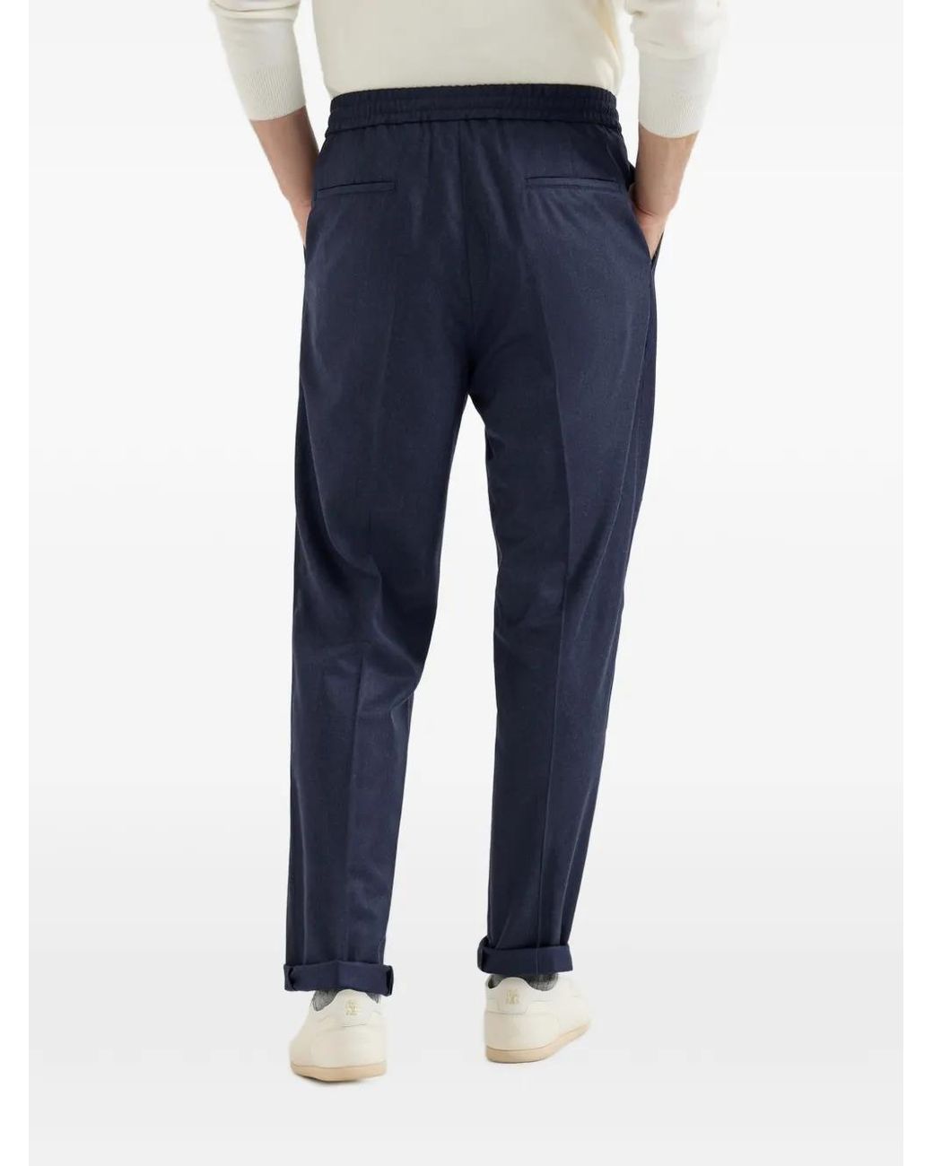 Brunello Cucinelli Blue Trousers for men