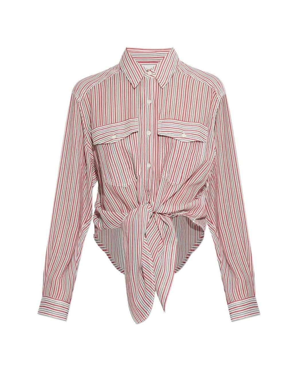 Isabel Marant Pink Oversized Stripes Shirt