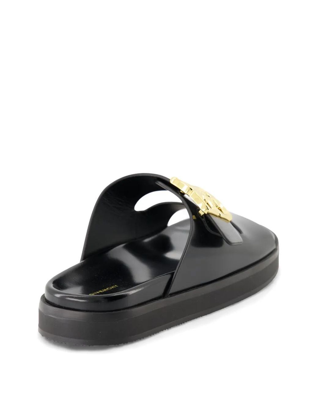 Givenchy Black Pantoletten Mit Logo-Schild
