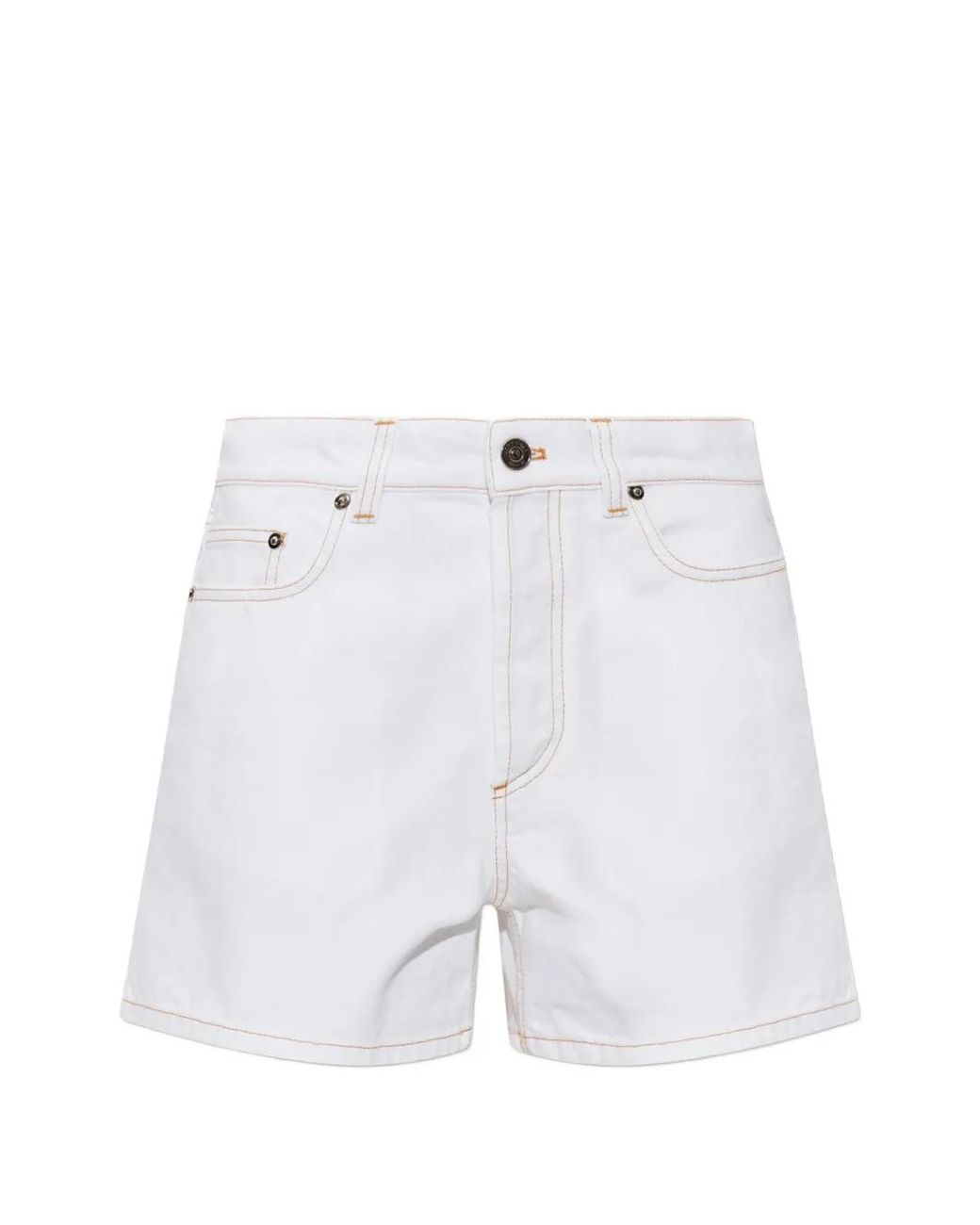 Versace White Short À Patch Logo Medusa