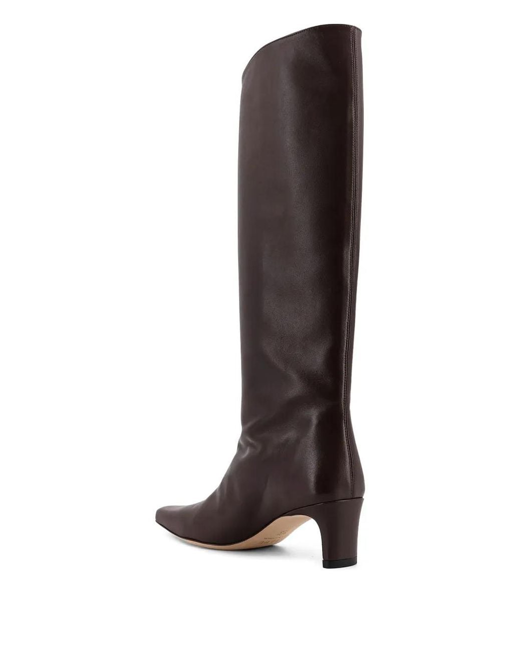 Staud Brown Wally Pointed Leather Boots