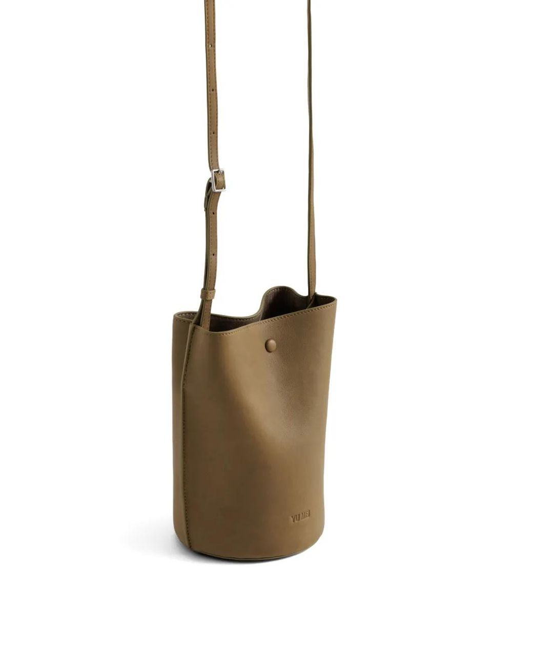 Yu Mei Green Phoebe Leather Bucket Bag