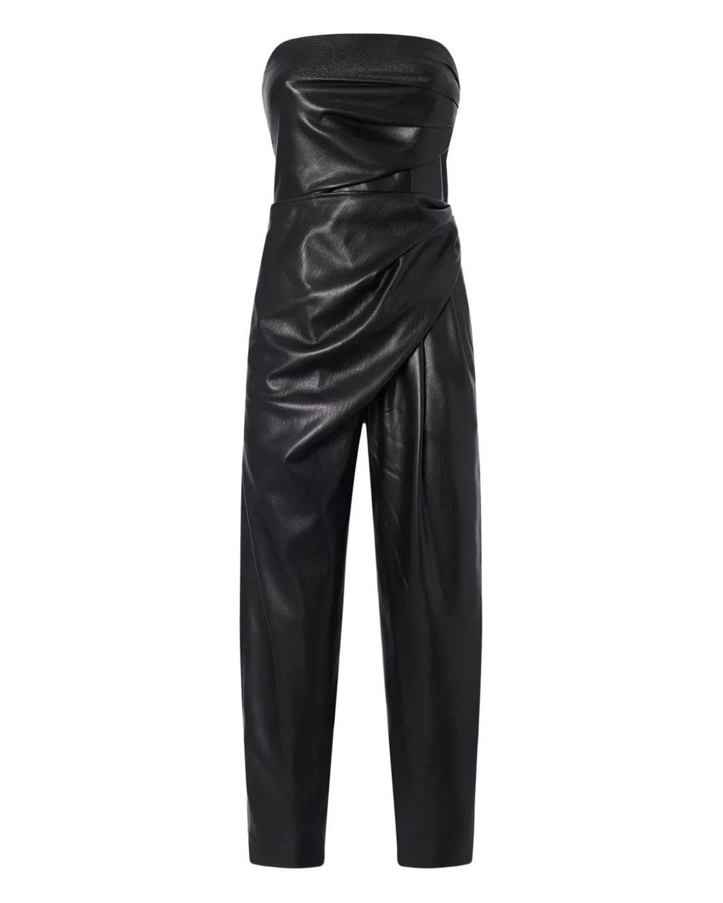 ANDAMANE Black Yana Draped Jumpsuit