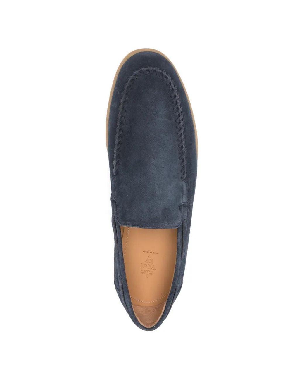 Eleventy Blue Braided-Detail Loafers for men