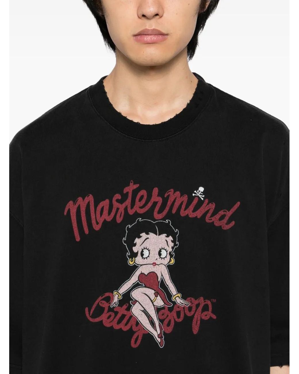 MASTERMIND WORLD X Betty Boop T-Shirt Mit Logo-Print in Black für Herren