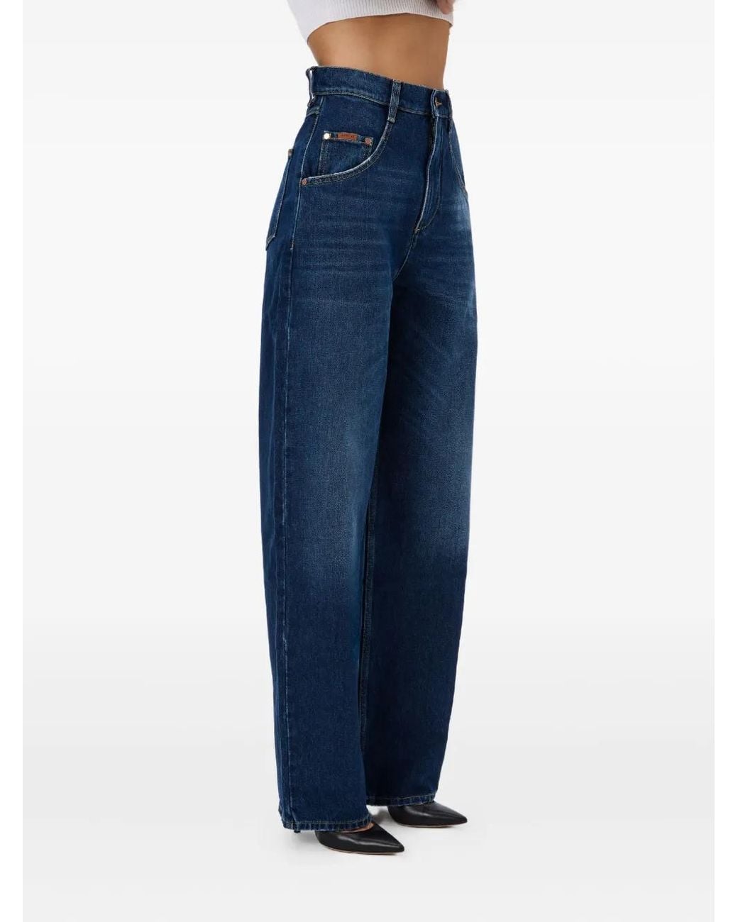 No44 Blue Ellis High-Waisted Jeans