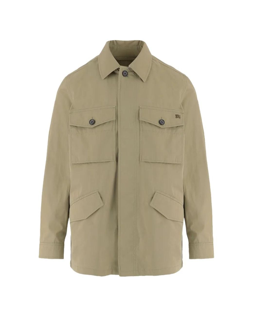 Burberry Natural Cotton Twill Bradmore Jacket for men