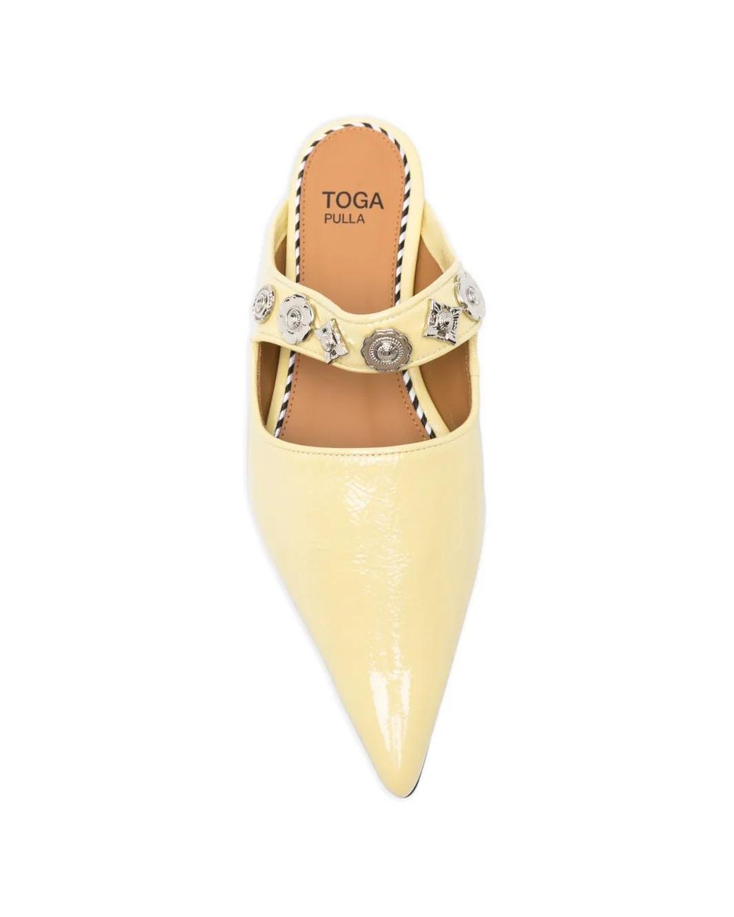 Toga Metallic Mules Cloutées À Bout Pointu