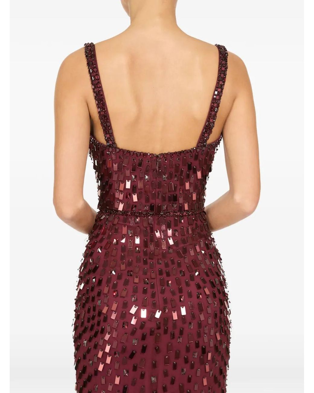 Jenny Packham Red Robe Longue Juliette