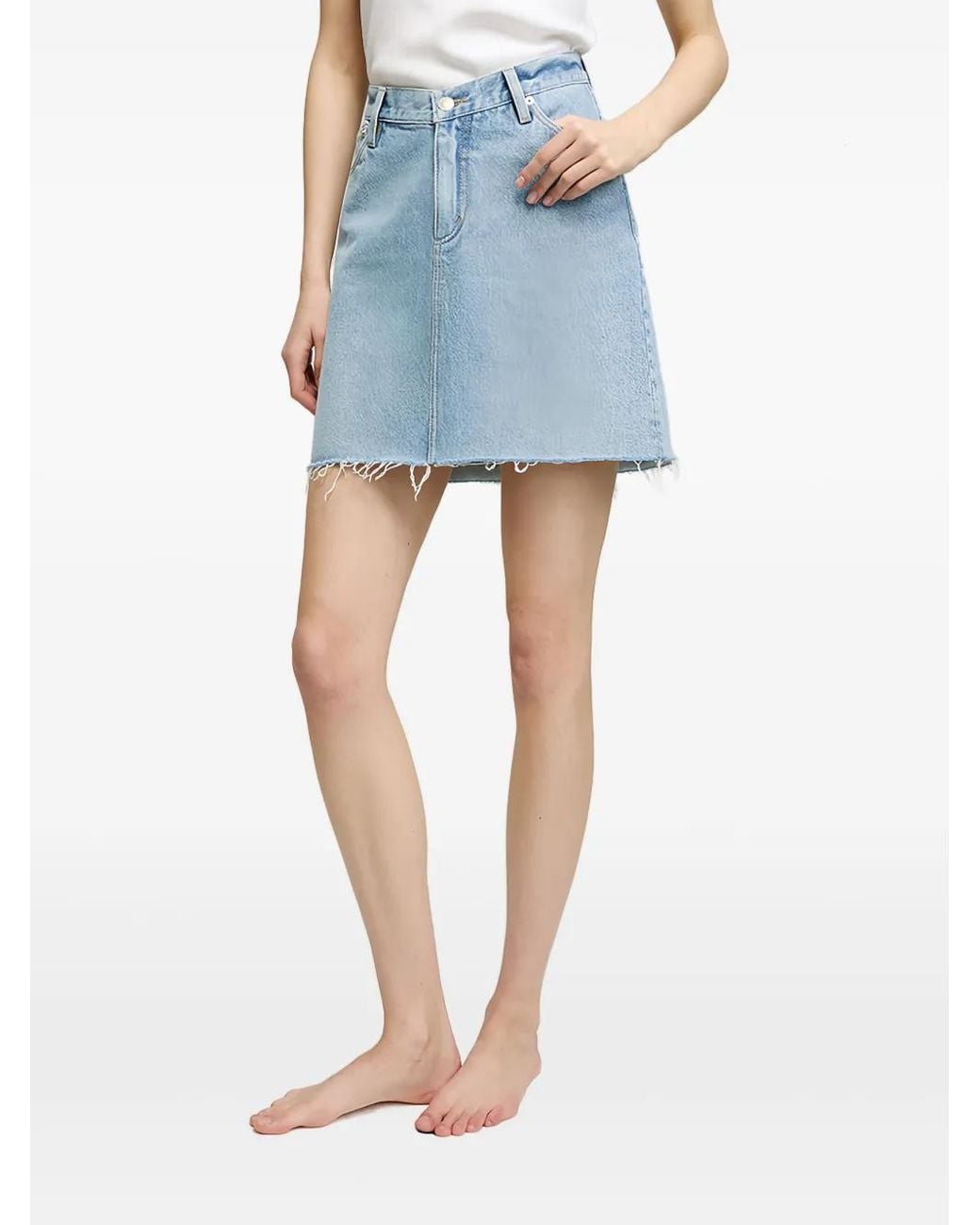 Hey Joanie Blue Cotton Denim Skirt