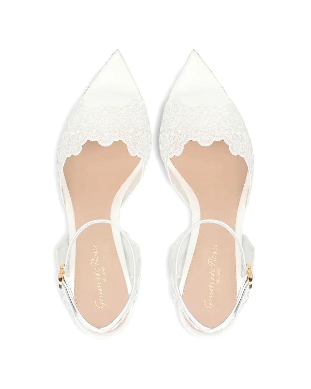 Gianvito Rossi White Yvonne Sandals