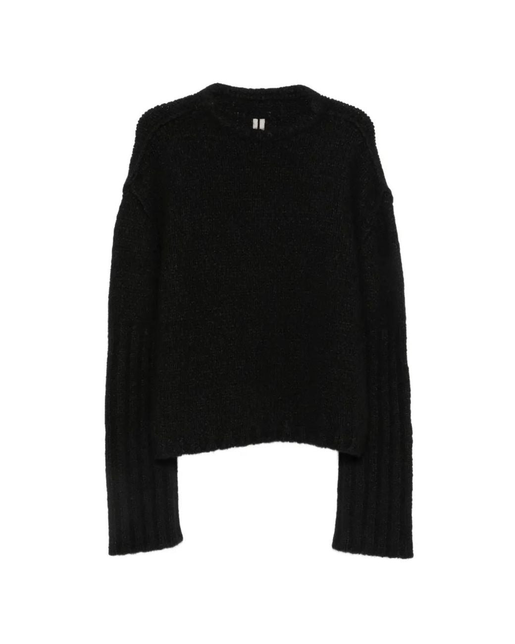Rick Owens Black Crew-Neck Sweater for men