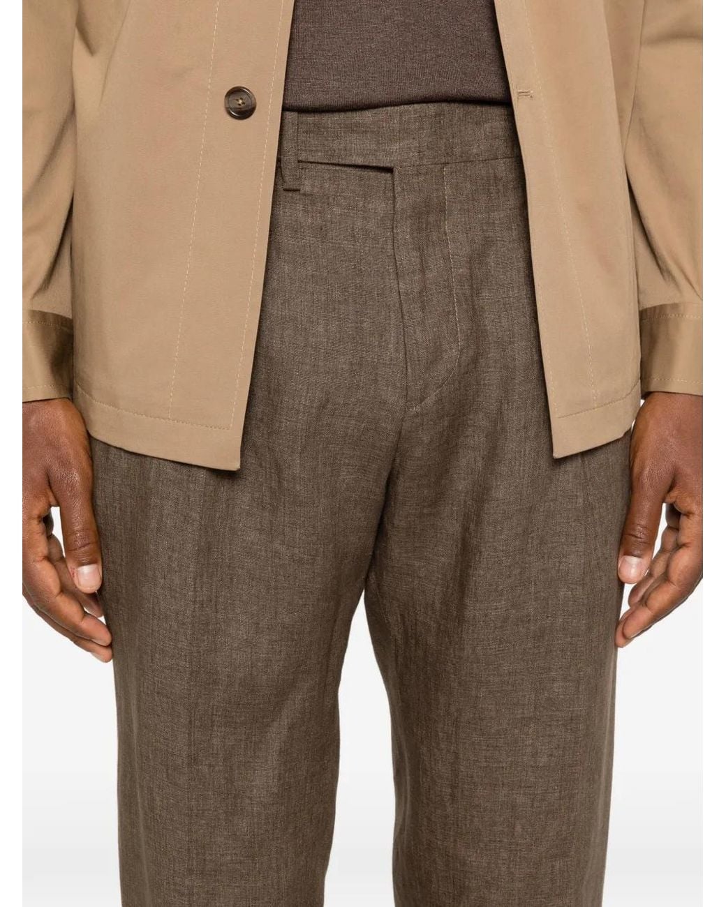 Briglia 1949 Gray Side-Adjusters Trousers for men