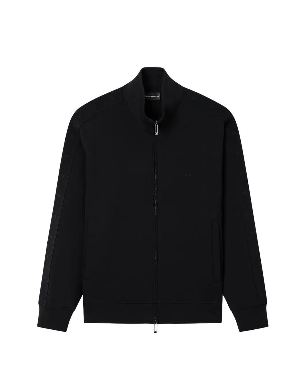 Emporio Armani Black Full-Zip Sweatshirt for men