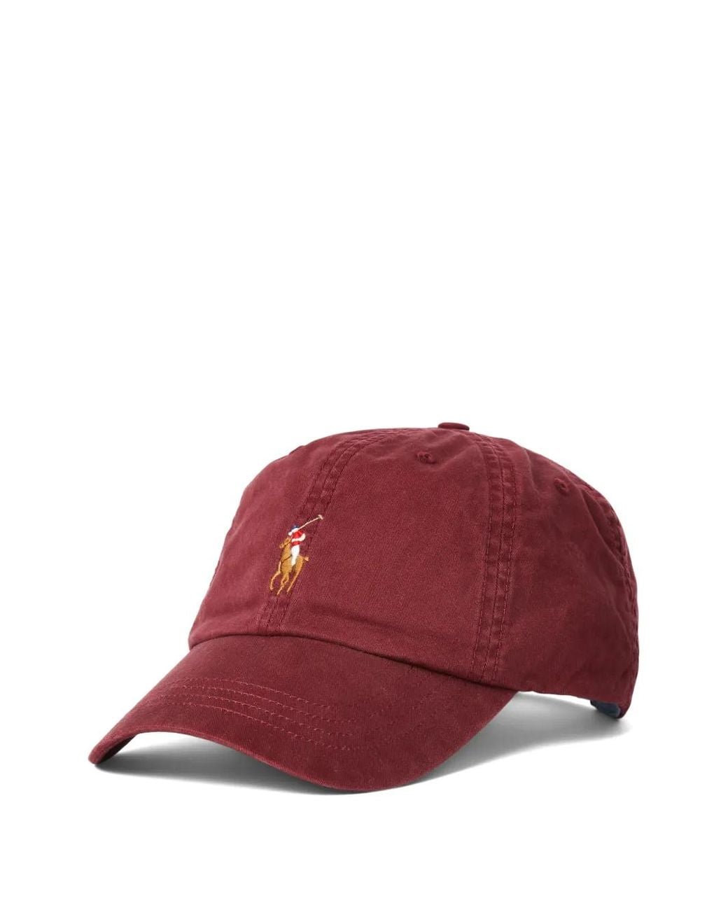 Polo Ralph Lauren Embroidered Twill Leather Strap Ball Cap for men