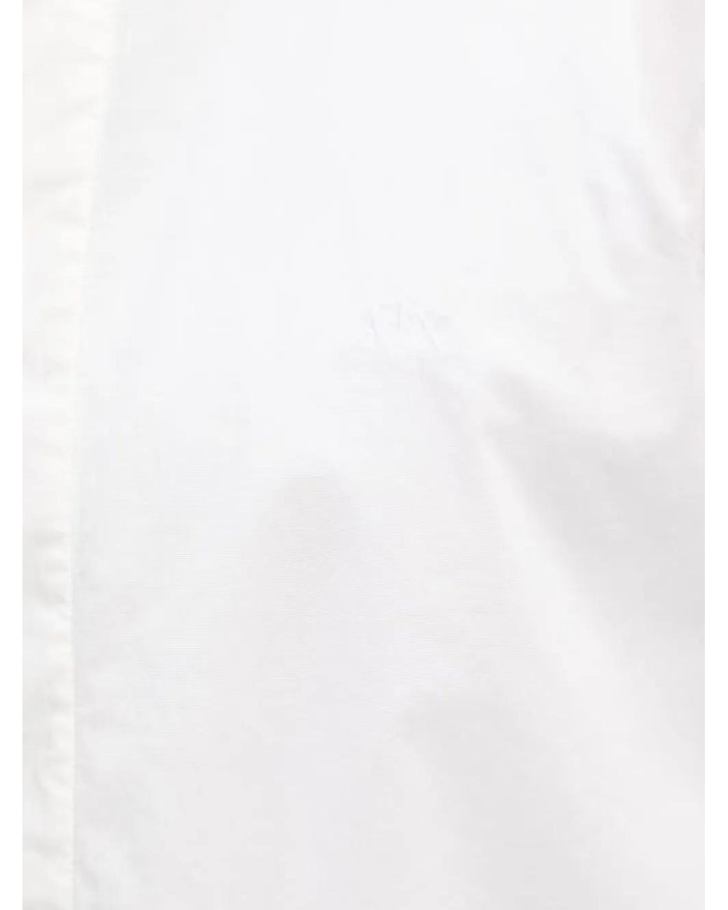 ARMANI EXCHANGE White Logo-Embroidered Long-Sleeve Shirt for men