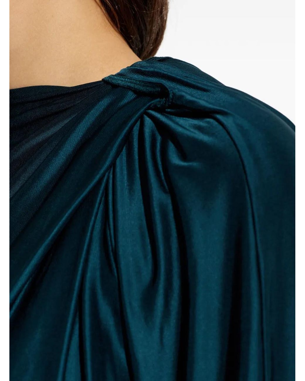 Victoria Beckham Blue Blouse À Manches Longues