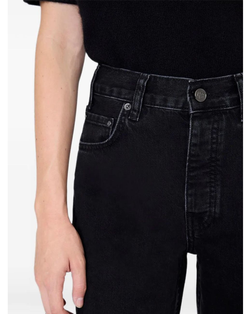Anine Bing Black Roy Jeans 31"