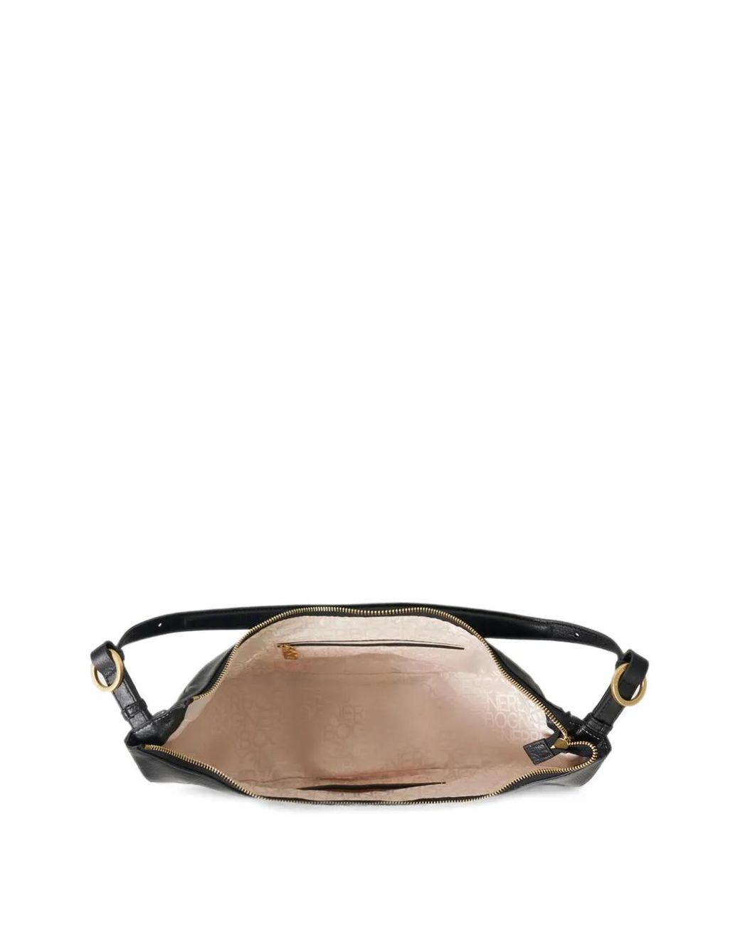 Bogner Black Wallis Kyla Grained Leather Shoulder Bag