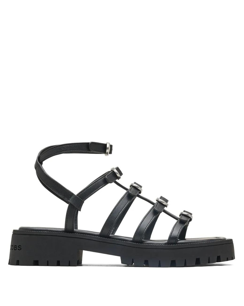 Marc Jacobs Black Flat Sandals