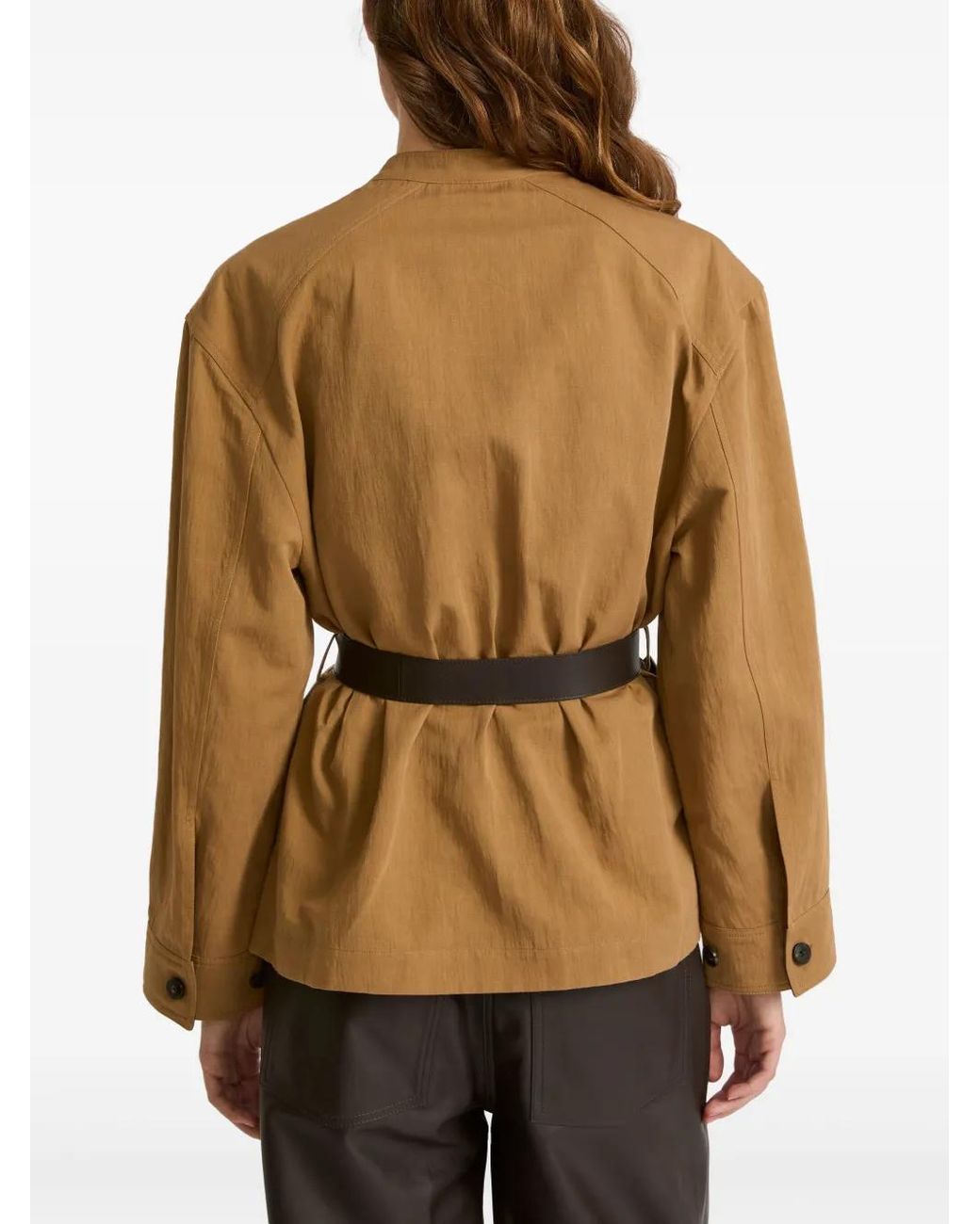 Yves Salomon Natural Belted Jacket