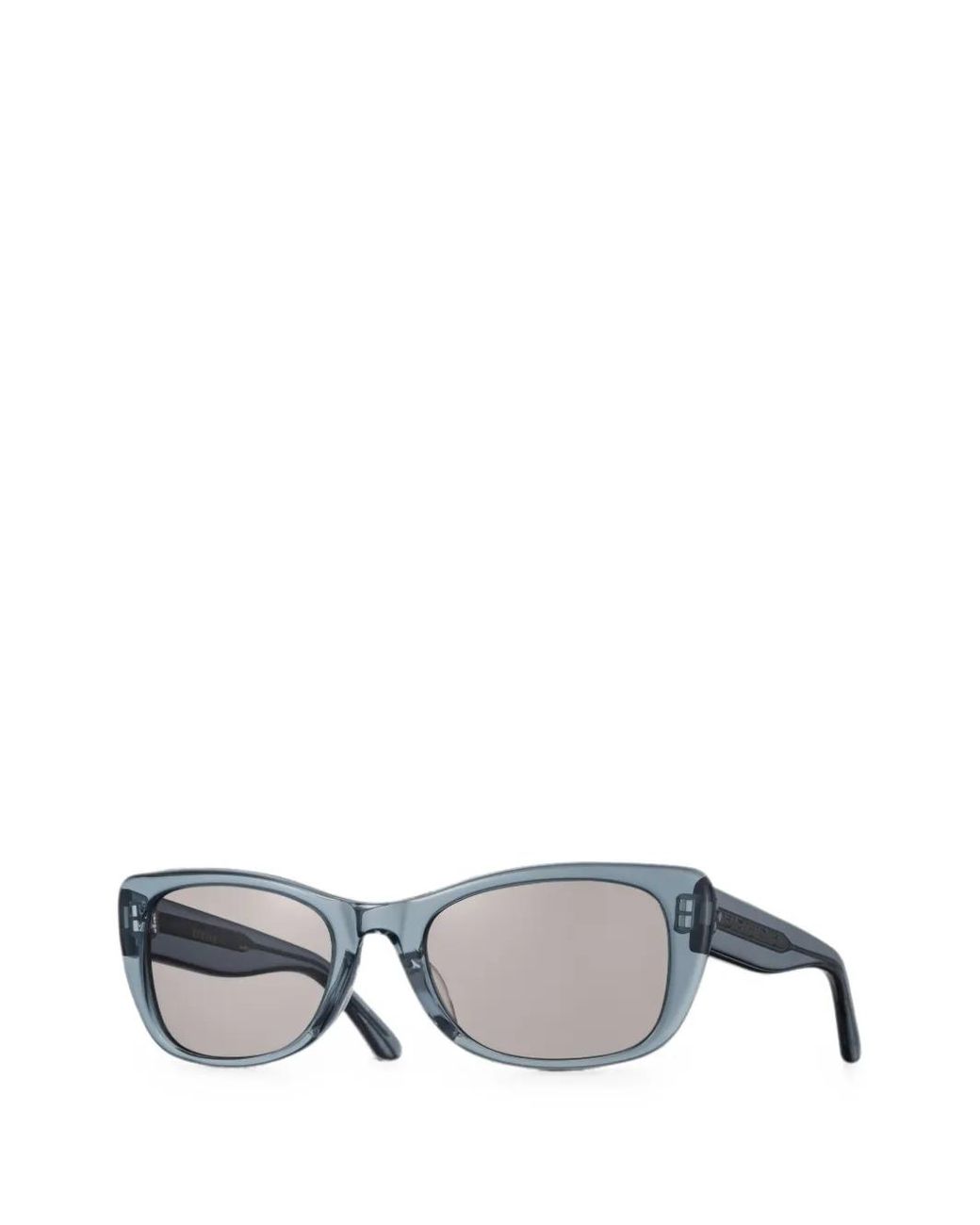 Eyevan 7285 Gray Cat-Eye Frame Sunglasses