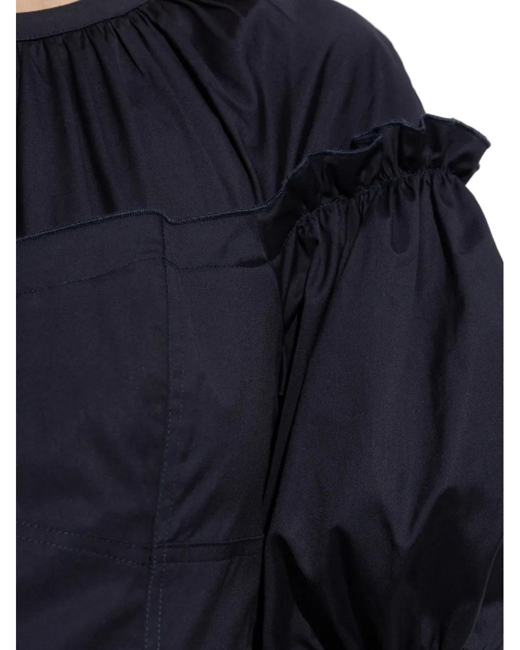 Ulla Johnson Blue Puff-Sleeve Midi Dress