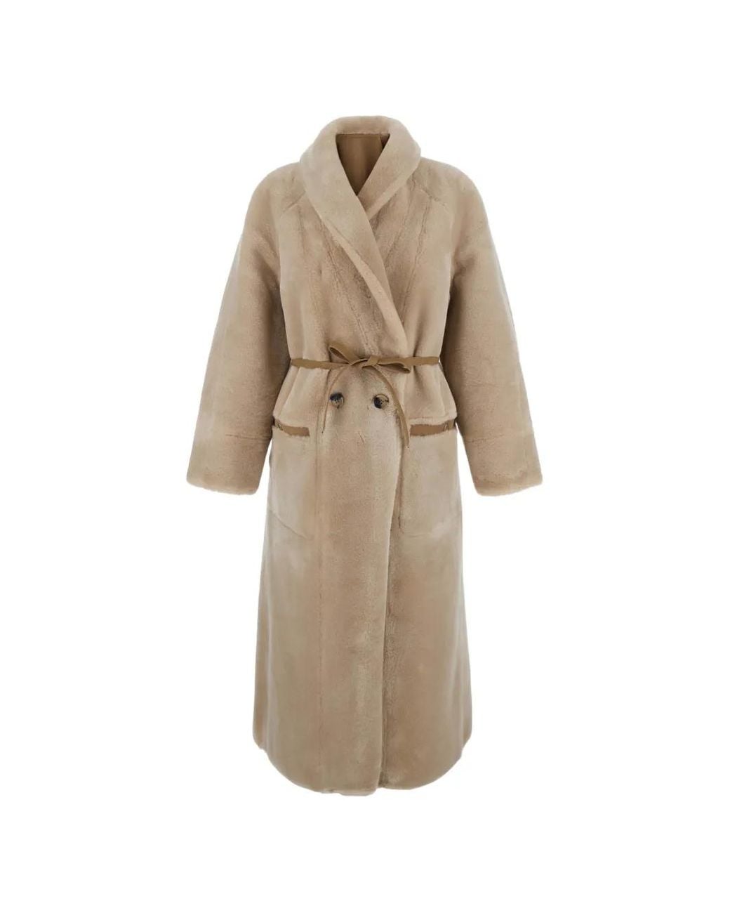 Urbancode Natural Reversible Belted Coat