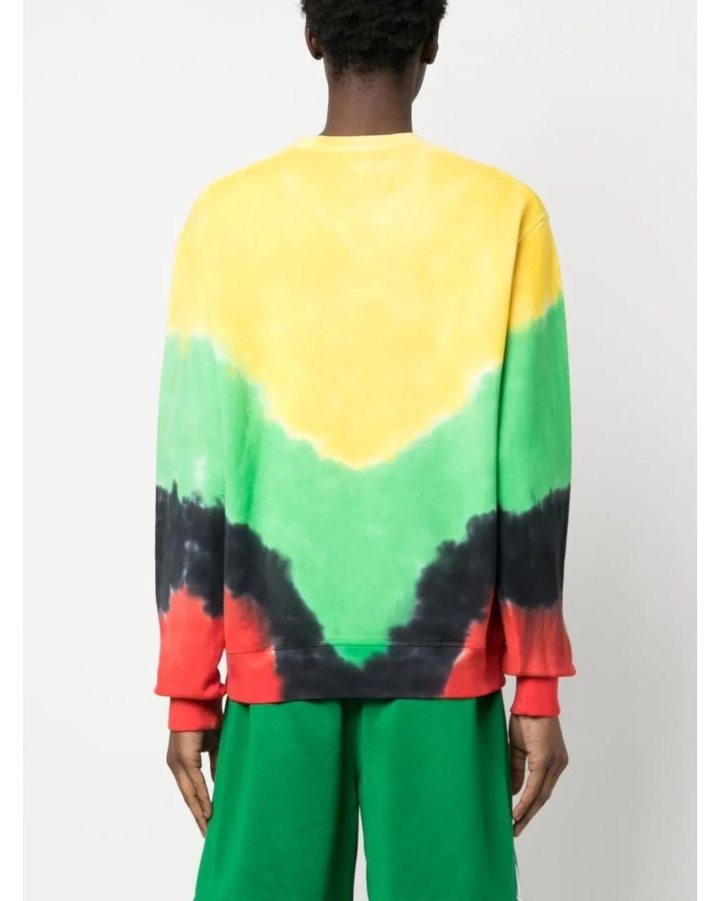DSquared² Green Logo-Print Cotton Sweatshirt for men