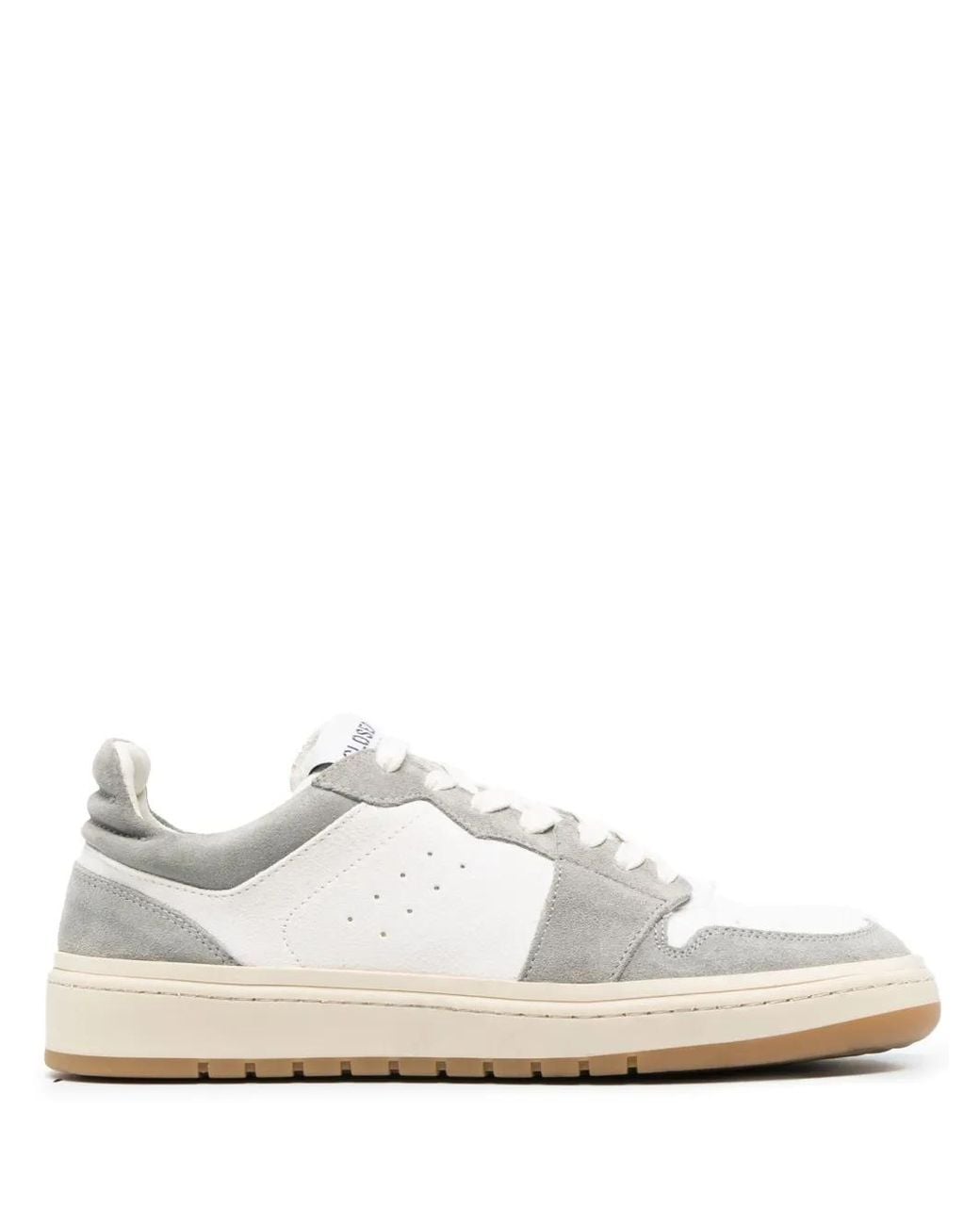 Closed White Panelled Low-Top Sneakers