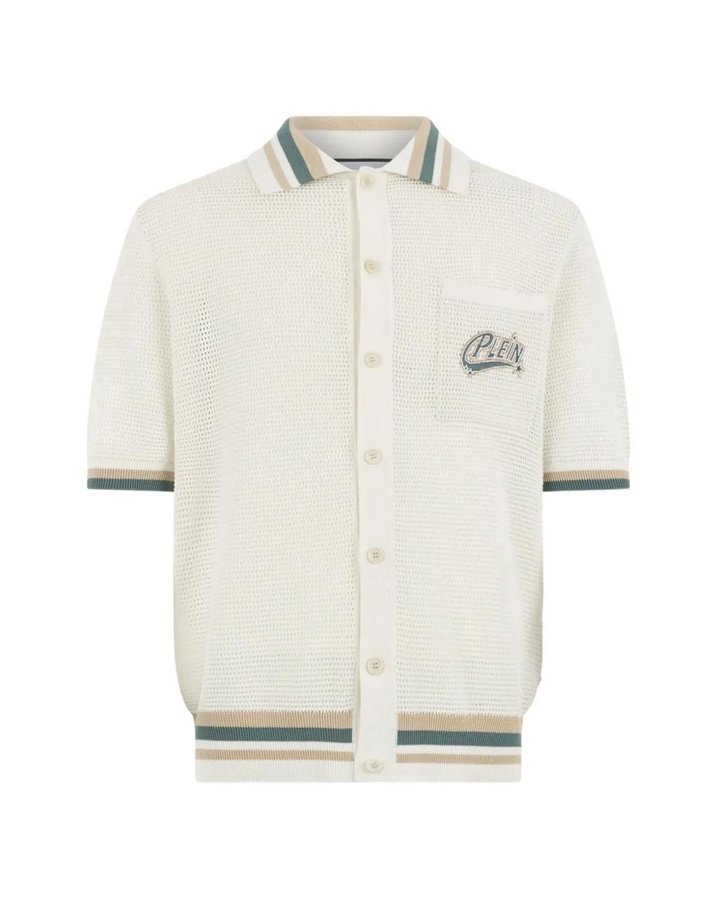 Philipp Plein Hemd Mit Logo-Patch in White für Herren