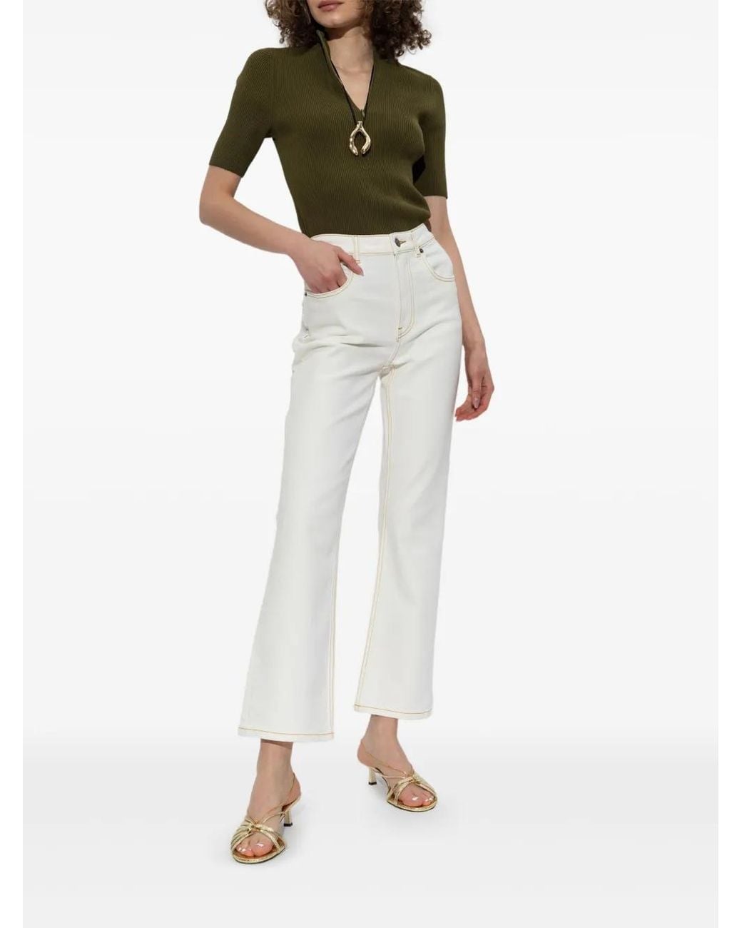 Tory Burch White Jeans