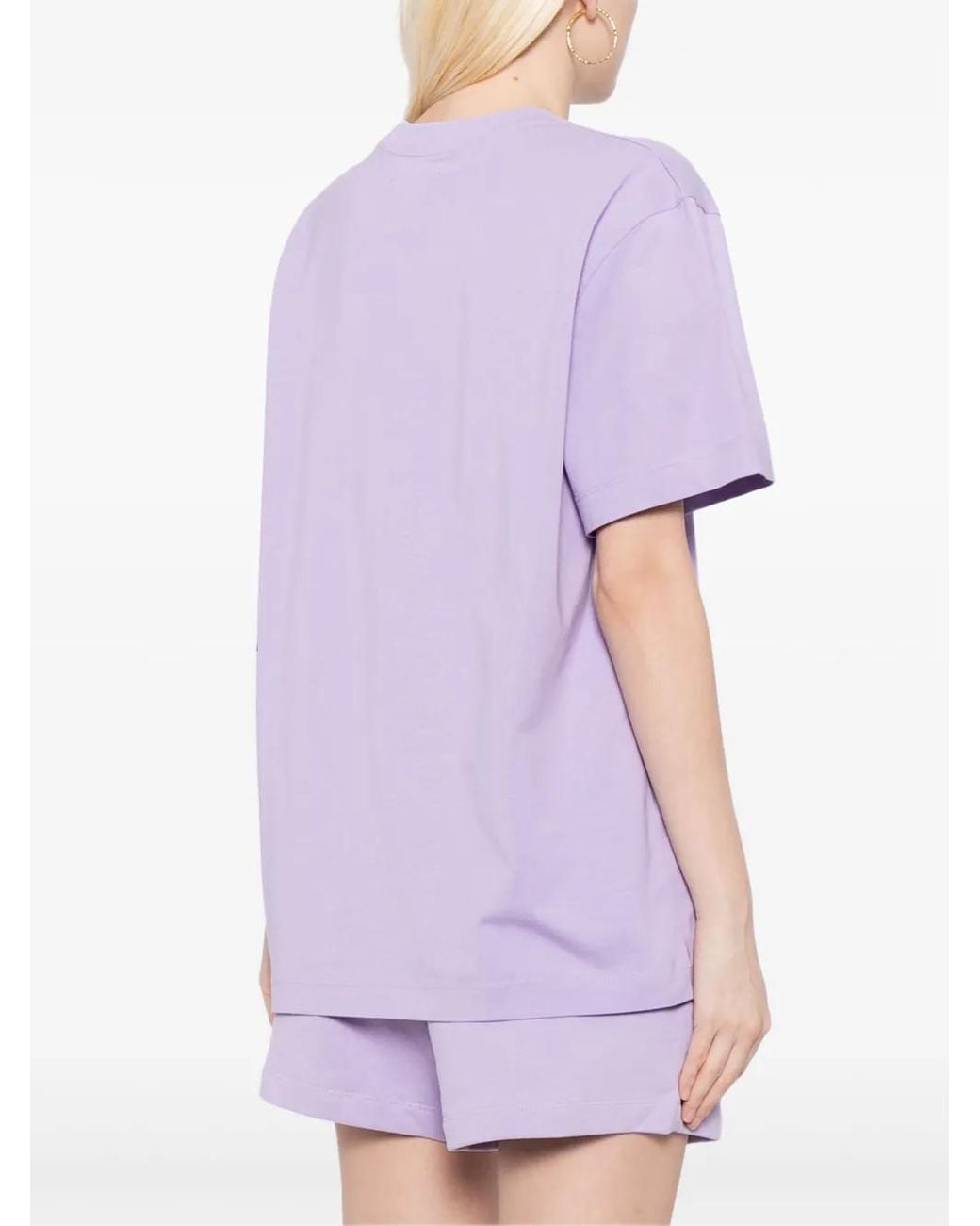 PANGAIA Purple Slogan-Print T-Shirt