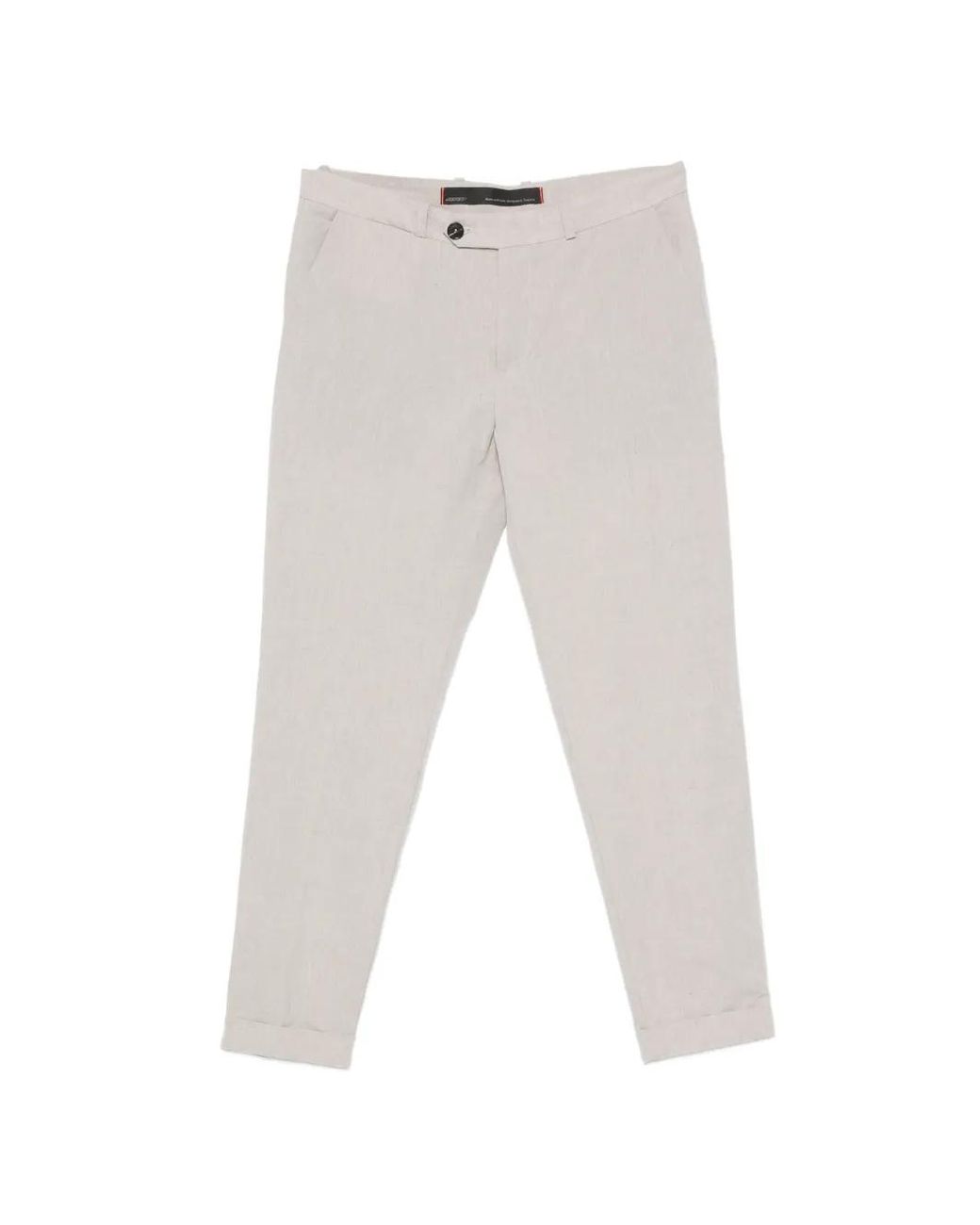 Rrd White Logo-Patch Trousers for men