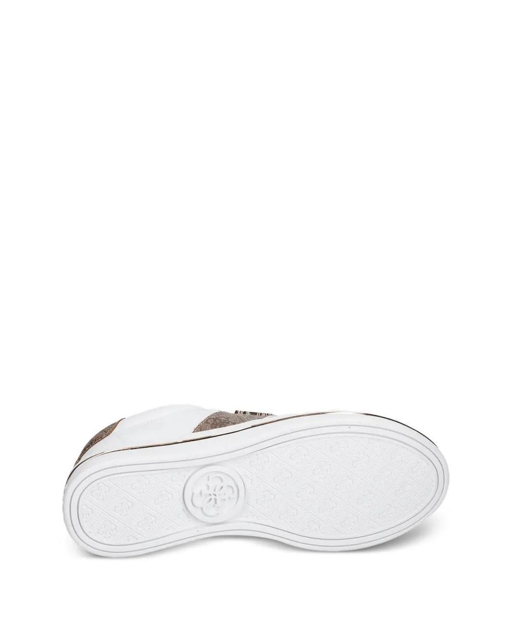 Guess White Stripe-Detail Sneakers