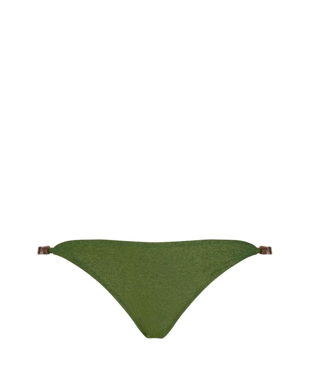 Vilebrequin Green Bead-Embellished Iridescent Bikini Bottoms