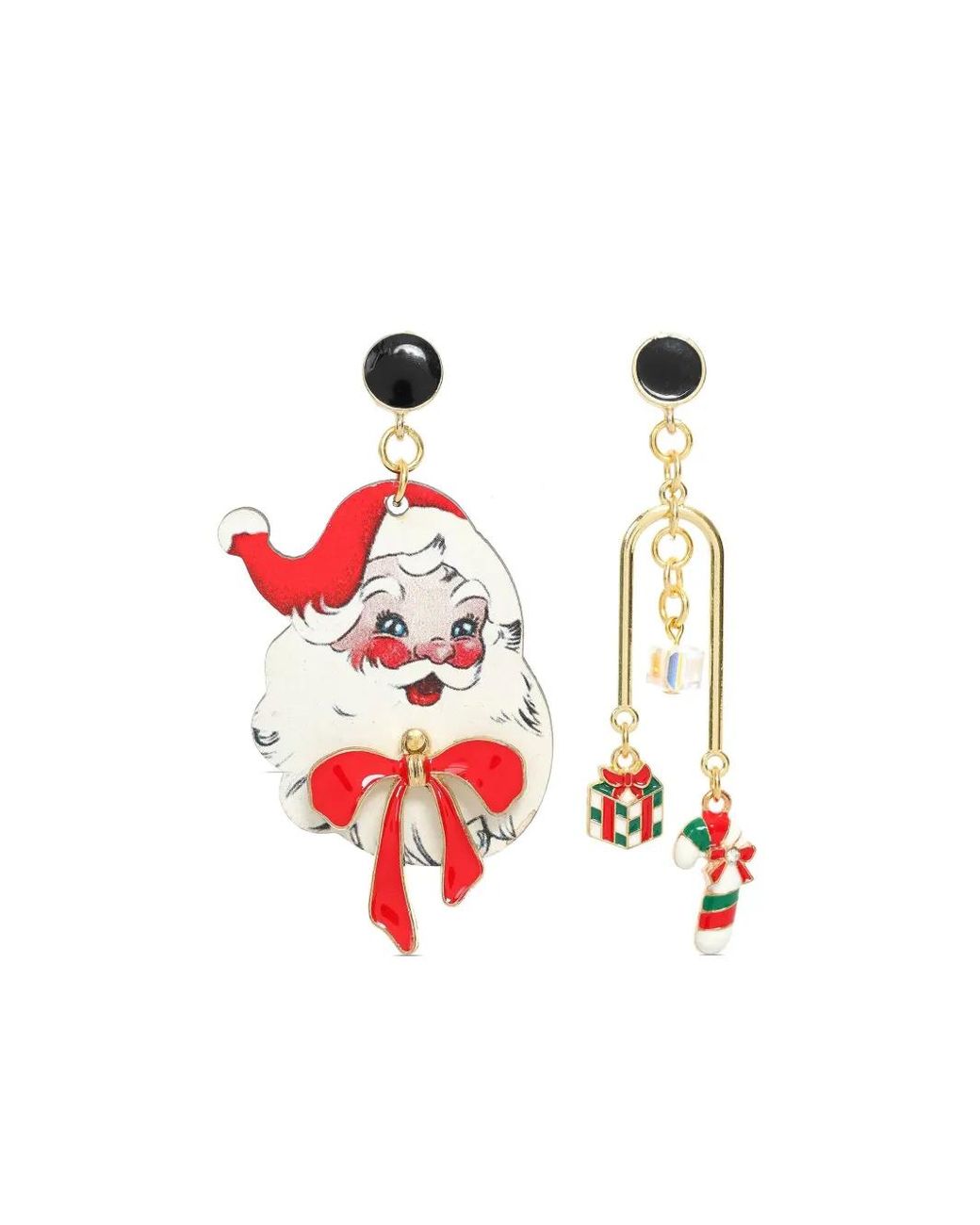 Amir Slama White Christmas-Motif Earrings