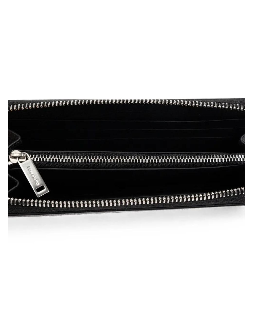Ferragamo Gray Monogram Zip-Around Wallet for men