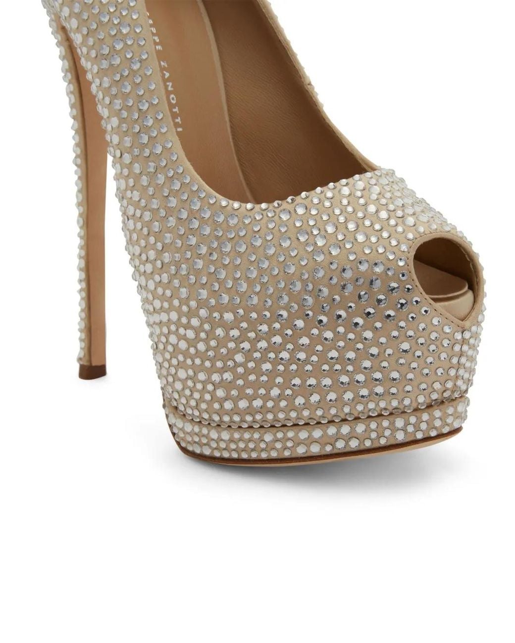 Giuseppe Zanotti Gray Sharon 140Mm Rhinestone-Embellished Pumps