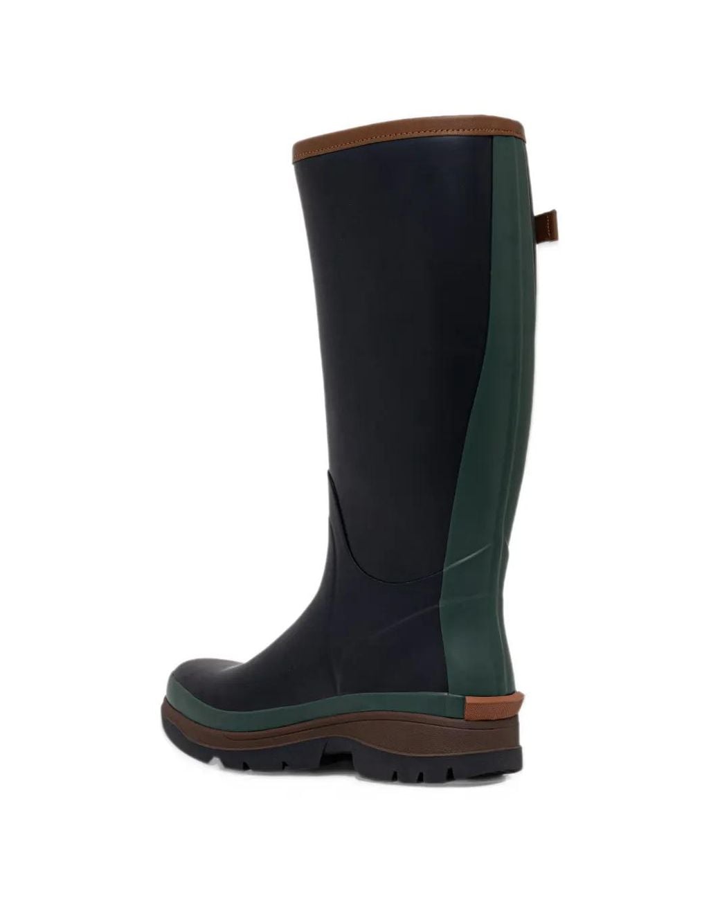 Barbour Black Paul Smith Loves Logo-Patch Wellington Boots for men