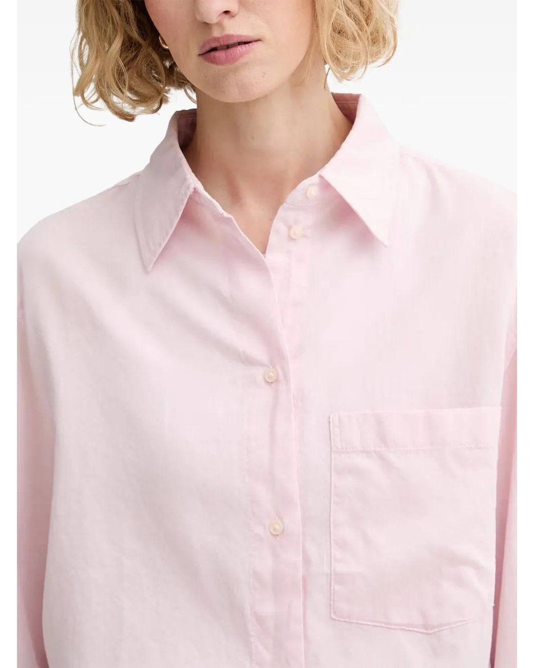 Marc O' Polo White Chest-Pocket Shirt