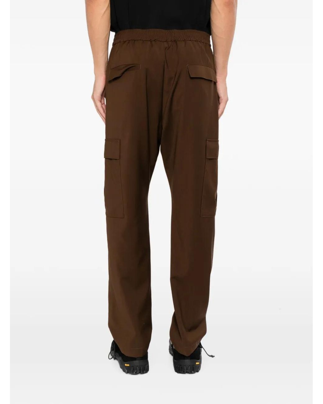 Barena Brown Elasticated Cargo Pants for men