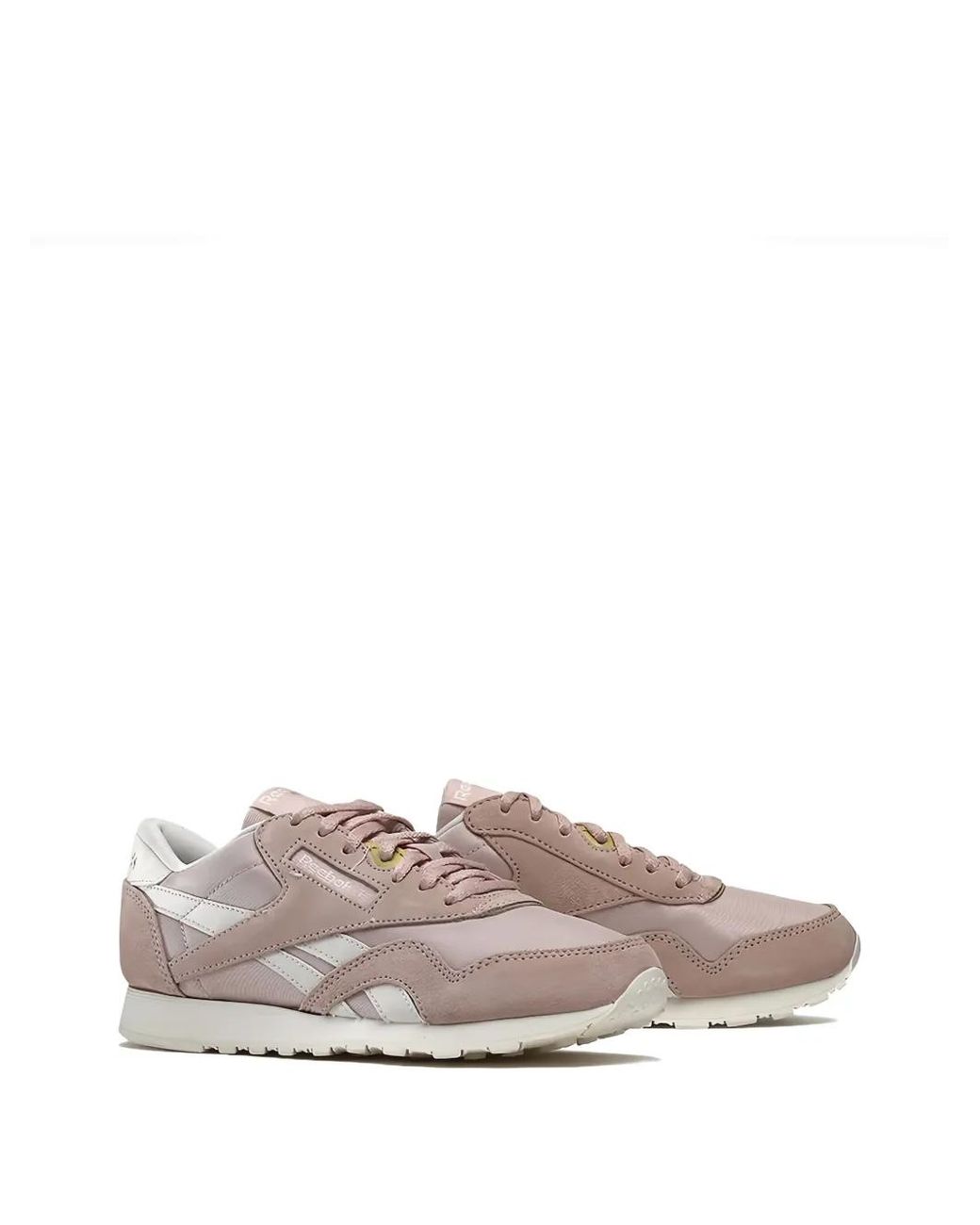 Reebok Pink Classic "Possibly/Chalk" Sneakers