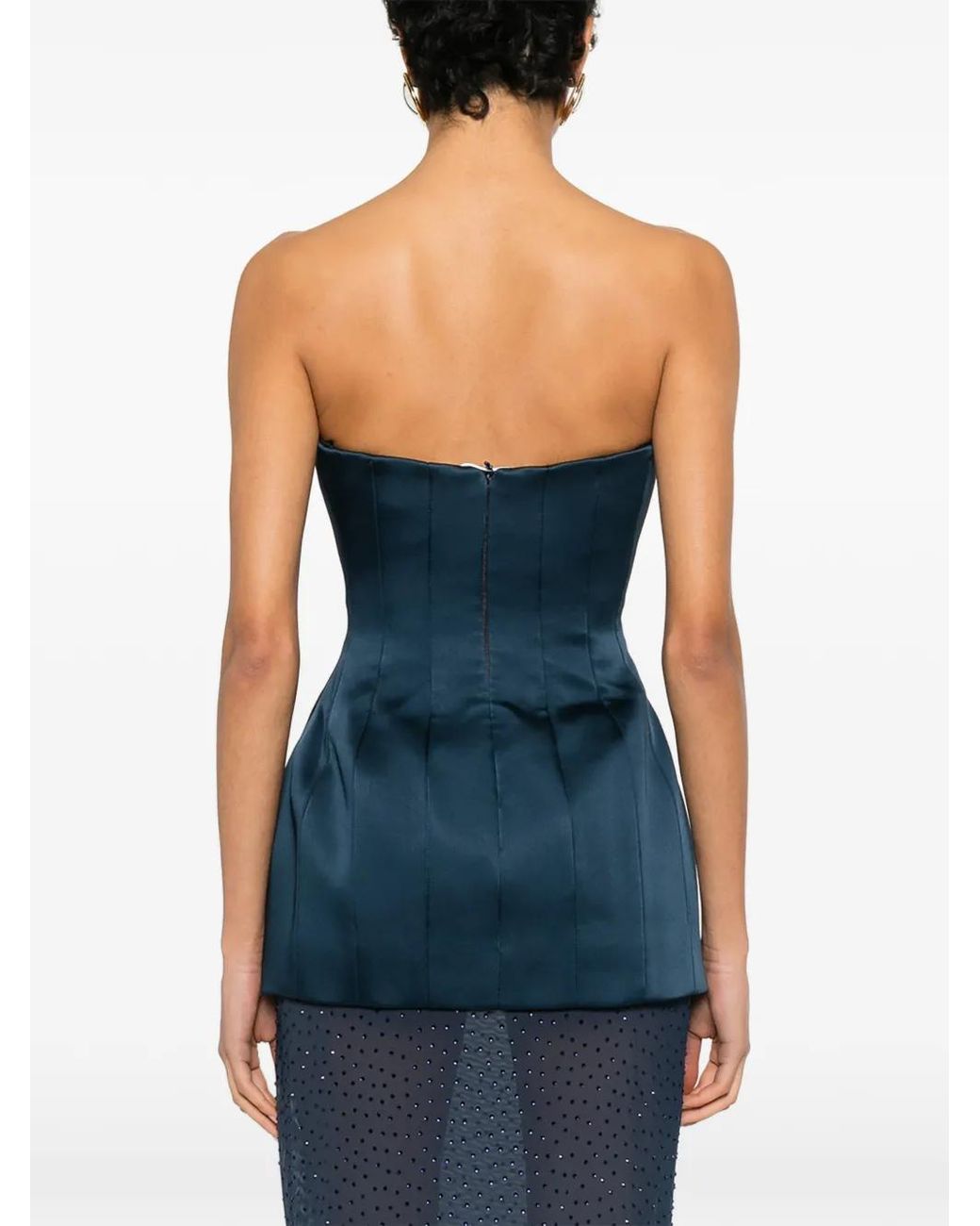 Rebecca Vallance Blue Panelled Top