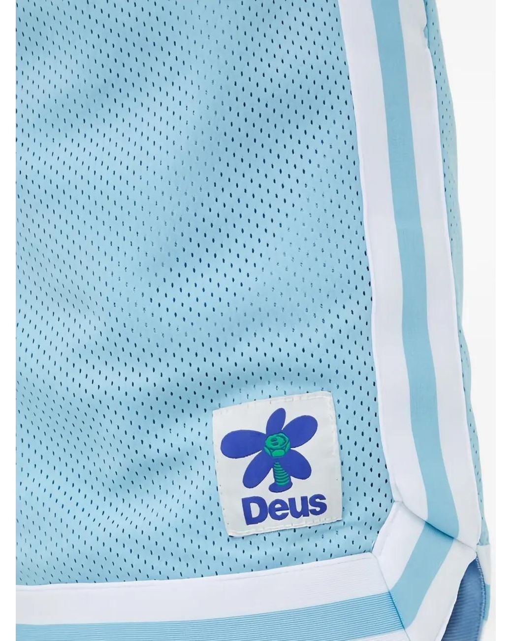 Deus Ex Machina Blue Stripe Drawstring Shorts